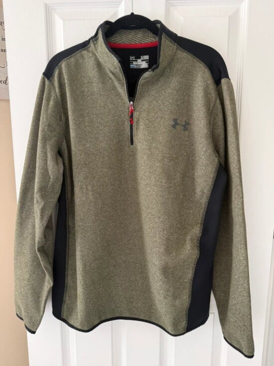 Under Armour Other - Under Armour Pullover Green Men's 1/2 Zip Cold Gear Loose Pullover